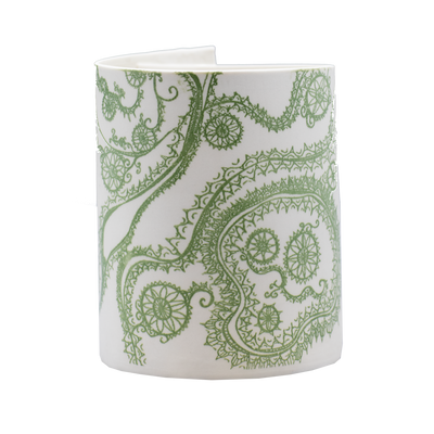 Illuminator Vase Short Fauve Swirl